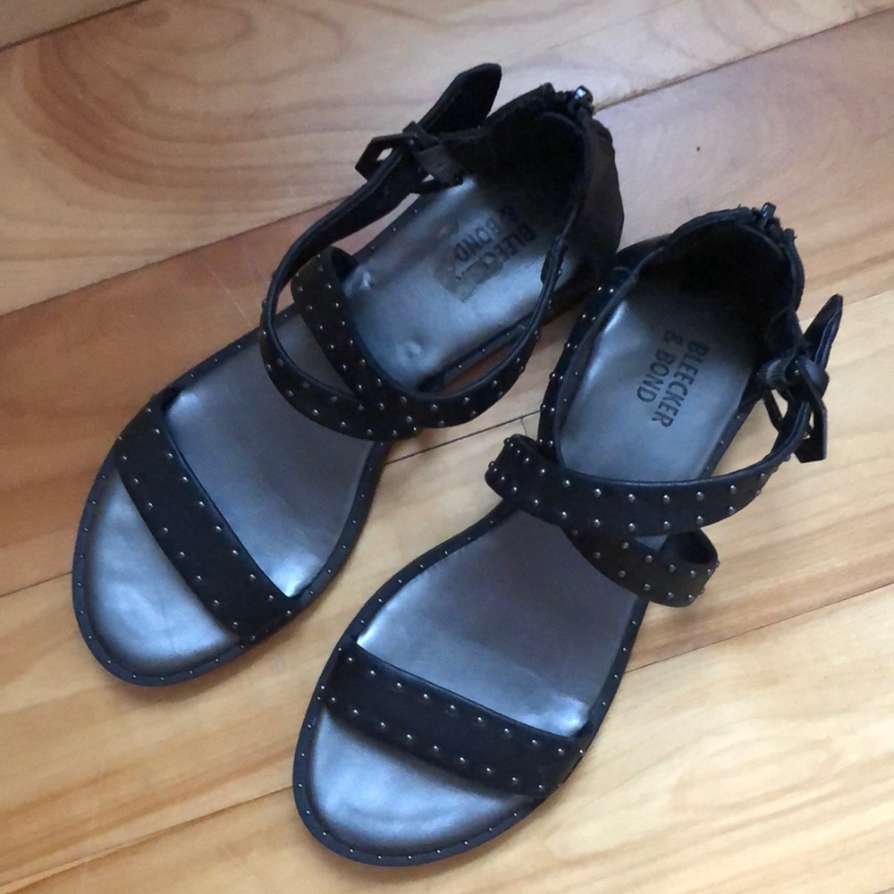 Black sandal with studs size 6.5 NWOT